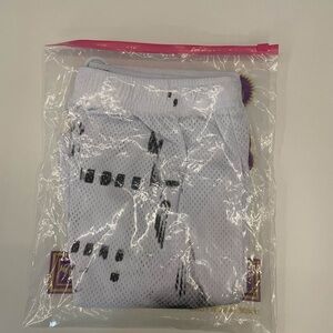 Eric Emanuel White and Black Athletic Shorts